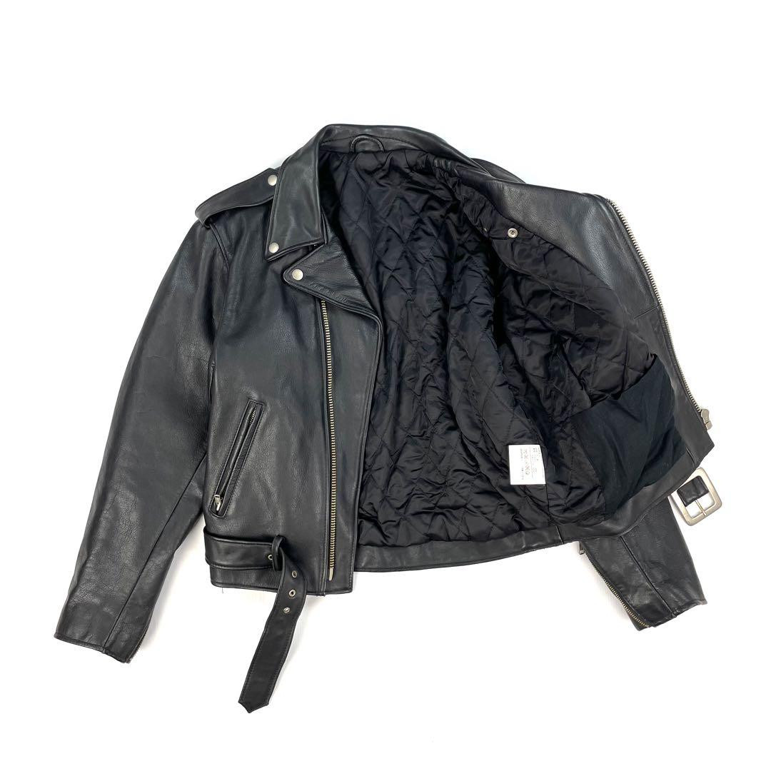 ジャケット・アウター 90s real leather double riders jacket bl 90s real leather double riders jacket bl