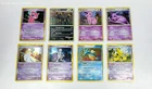 Lot of 8 Vintage Holographic Pokemon TCG Trading Cards (Umbreon, Espeon, Mew)