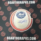 Timo Perez Autographed New York Mets 2000 World Series Logo Baseball JSA COA