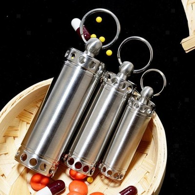 Outdoor Survival Cases Edelstahl wasserdichte Kapsel Siegelflasche