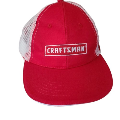 #ad craftsman tools trucker hat ACE hardware snapback baseball cap red white OSFM $14.88