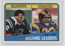 1988 Topps Rushing Leaders Eric Dickerson Charles White #217 HOF 1oa8