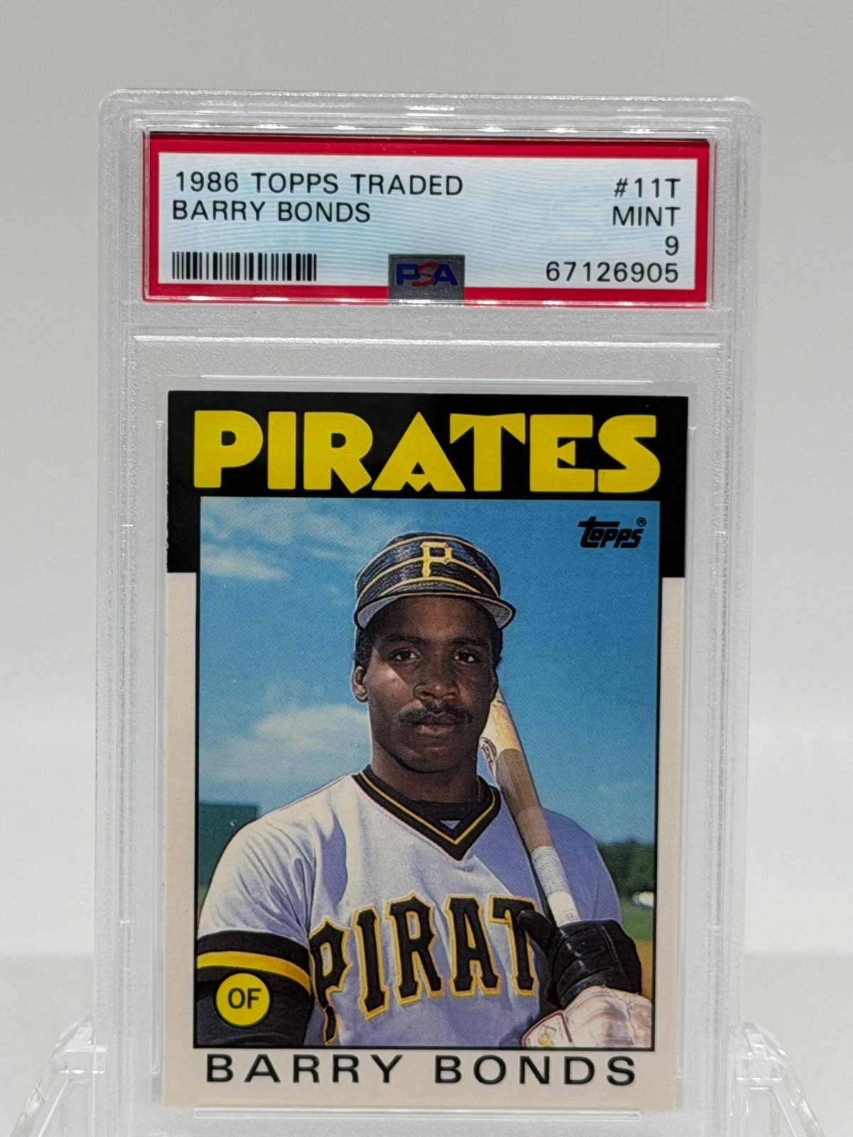 1986 TOPPS TRADED #11T BARRY BONDS Rookie RC PSA 9 MINT