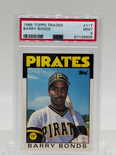 1986 TOPPS TRADED #11T BARRY BONDS Rookie RC PSA 9 MINT