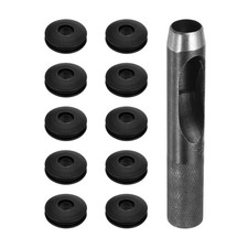 Occhielli plastica 11pz 12mm per teloni per camion nero