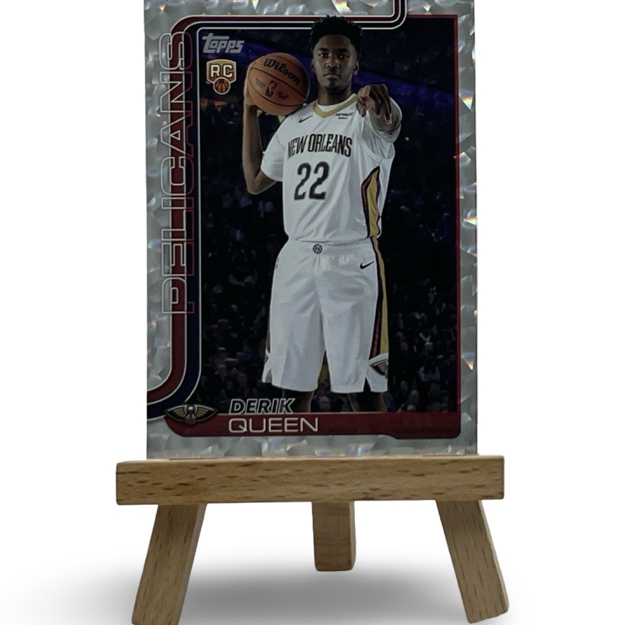 2025-26 Topps Flagship Derik Queen Crackleboard Foil #213 Rookie RC