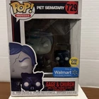 Funko Pop Movies Pet Sematary Gage & Church 729 Glow Walmart- New!