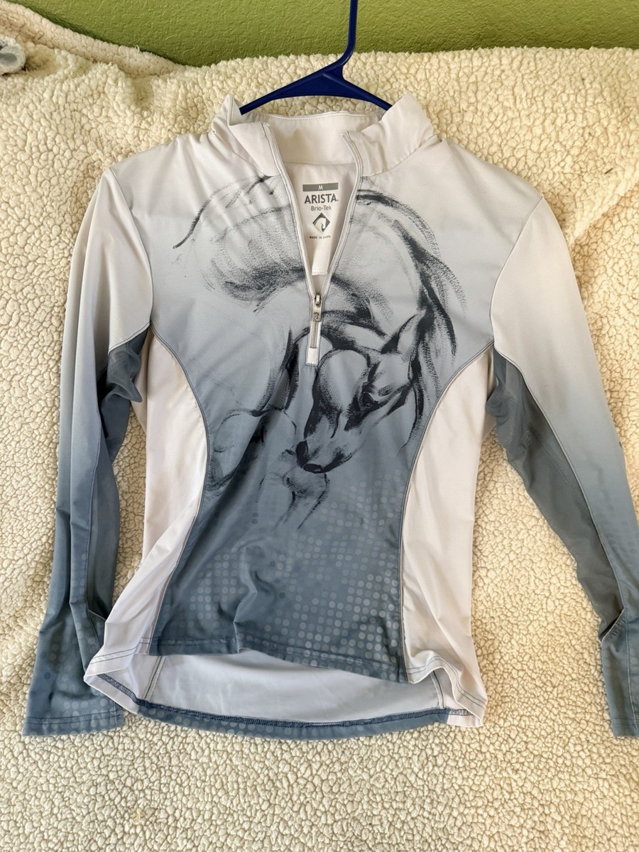 Haut équestre Arista moyen femme Brio Tek Horsebit imprimé 1/4 zip