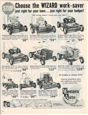 1963 WESTERN AUTO WIZARD Lawn Mower Tractor V...
