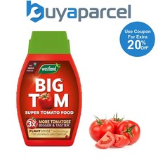 Westland 20100495 Big Tom Super Tomato Food Feed 1L Seaweed Enriched x3 Yield 2.74 per litre