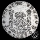 1767 - 8 REALES Columnario - Fernando VI - Mexico MF - MBC+