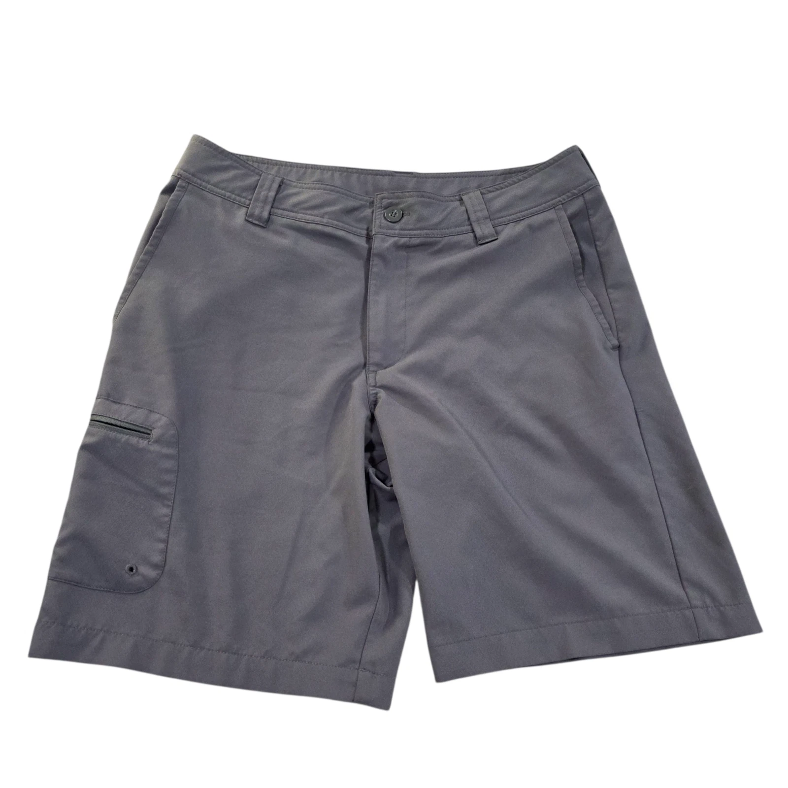 Magellan Outdoors Cargo Shorts Mens Gray Size 32 Comfy Fish Gear Water-Repellent