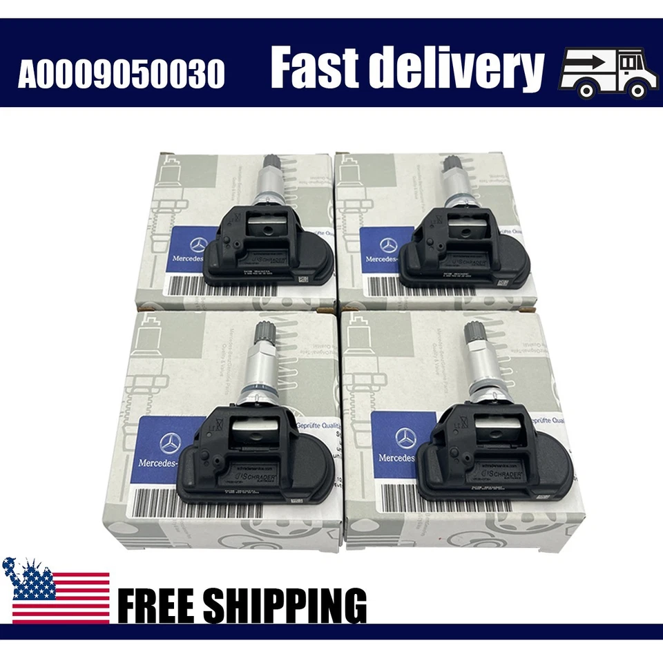 4Pcs A0009050030 OEM ORIGINAL MERCEDES TIRE PRESSURE MONITORING SENSORS TPMS - Image 2 of 4