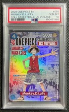 2026 ONE PIECE PROMOS COLLEGE BASKETBALL : US VOYAGE MONKEY D. LUFFY PSA 10