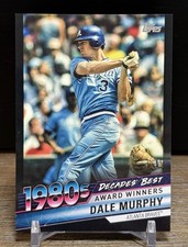 2020 Topps Baseball Dale Murphy Decades Best Black Parallel 088/299 DB-34 Braves