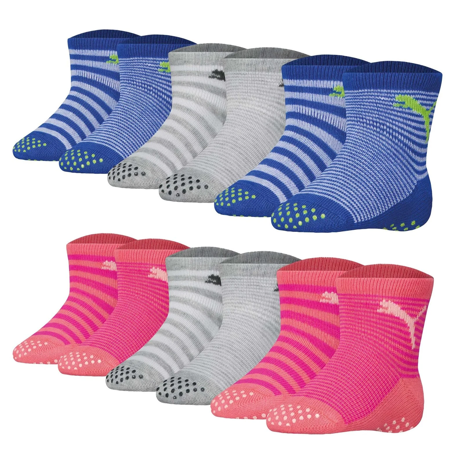 Puma Baby Unisex Socks, 6er Pack - ABS Socks Ecom 6P