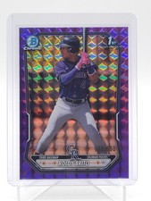 ROLDY BRITO 2026 BOWMAN CHROME PURPLE GEOMETRIC 1ST ROOKIE /250 #BCP-21 Q7218