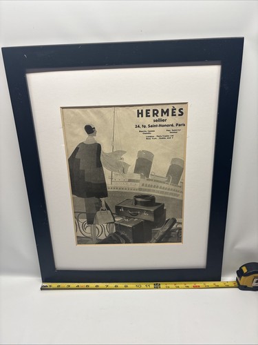 HERMES Luggage Rare Beautiful 1927 Magazine Print Ad 10x13 - Picture 2 of 11
