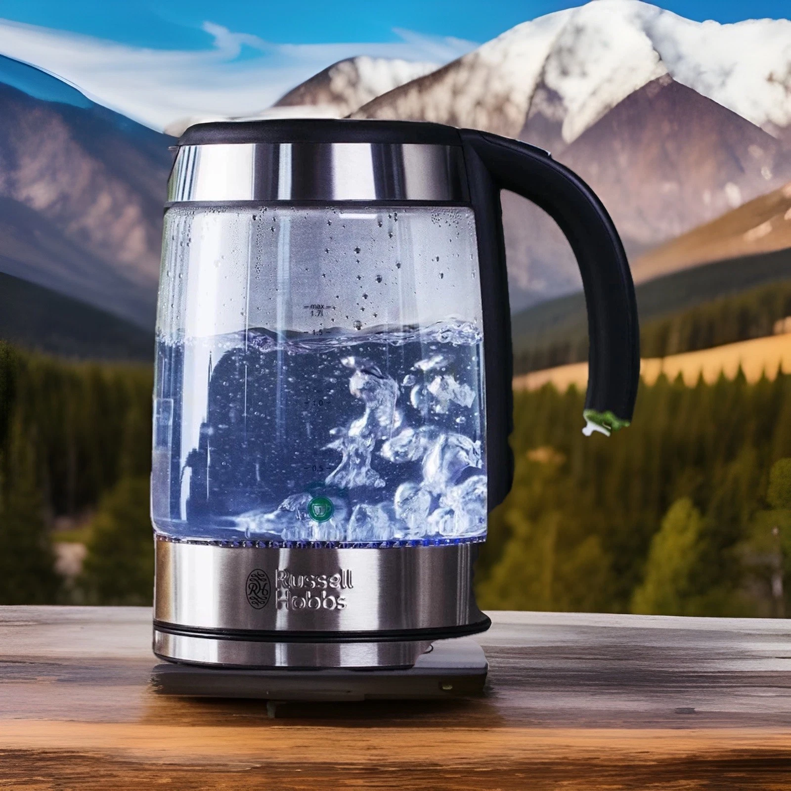 russell hobbs illuminating glass kettle