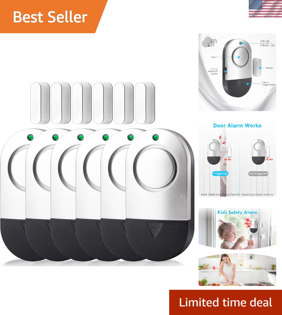 120DB Door Window Alarm - Ultimate Home Security with Easy DIY Installation