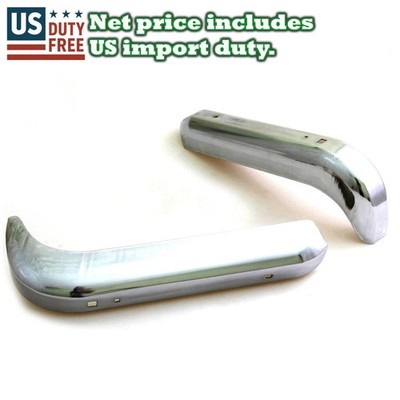 RR BUMPER STEEL PAIR L/R FIT 68-1979 NISSAN DATSUN STD CAB PICKUP 520 620 TRUCK