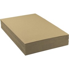 25-Pack 11x17" Brown Corrugated Cardboard Sheets 1/8" Thick Inserts Mail