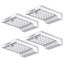 Solar Gutter Lights 24 LEDs Solar Motion Sensor Lights IP65 Waterproof Solar