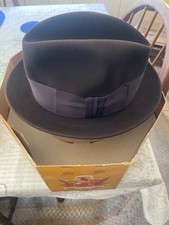 Knox Homburg Hat Size S Robbins Men's Shop Mt. Holly, w/ Original Knox Hat Box