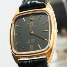No Tariffs *NEAR MINT* Vintage OMEGA De Ville Cal.1365 Qz Push Roman 24mm Womens
