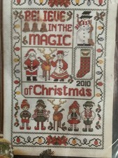 Believe in the Magic of Christmas Cross Stitch Kit NIP 8x13 Snowman Santa Stock