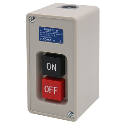 3 Phase on off Push Button Switch, 380V/220V 30A Industrial Motor Starter Switch