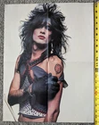 VTG 80s ORIGINAL LARGE 21x16 Motley Crue TOMMY LEE Iron Maiden BAND DUAL POSTER