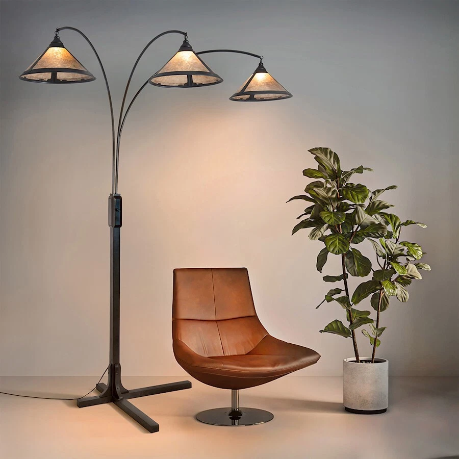 Nova California Mica Arc Floor Lamp
