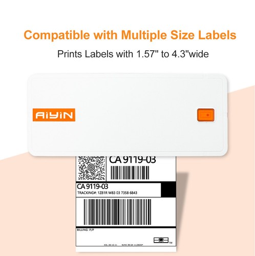 AIYIN® Direct Thermal Shipping 4x6 Label Printer Bluetooth with Label Rolls - Picture 12 of 13
