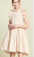 ULLA JOHNSON tamsin ruffle cotton dress size 0 Womens Casual Lightweight