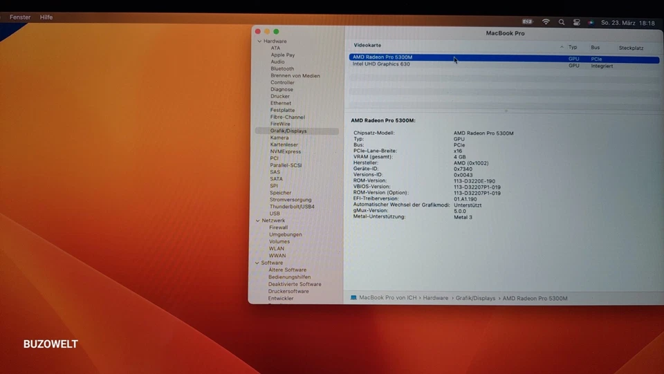 MacBook Pro 16" A2141 Mainboard Logic Board 2.6 GHz 16 GB 512 GB 820-01700 #143 - Bild 3 von 4