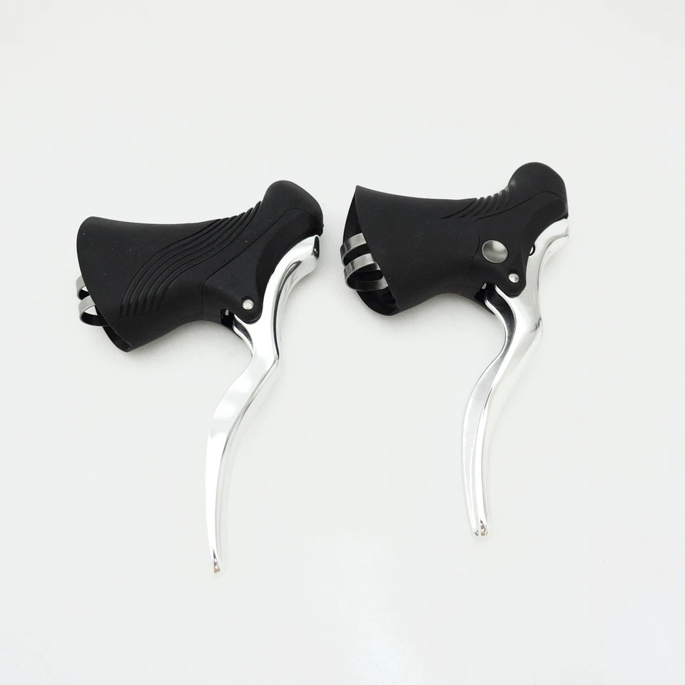 Palancas de freno de aleación TRP RRL para bicicleta carretera engranaje fijo velocidad única negro-plateado Foto 2 de 4