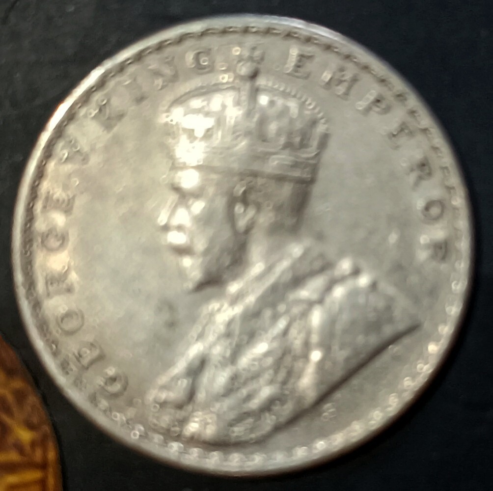 1916年 インド 1ルピー 硬貨 India British One Rupee 1916-B King George V Silver Coin | eBay