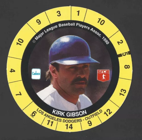 1990 Cadaco Discs #NNO KIRK GIBSON Raw - Los Angeles Dodgers - AFGZ