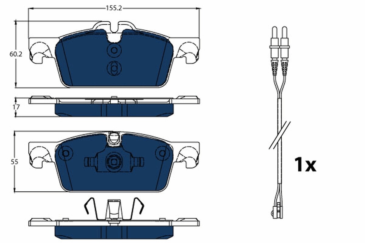 GDB1929BTE TRW Brake Pad Set, disc brake for PEUGEOT