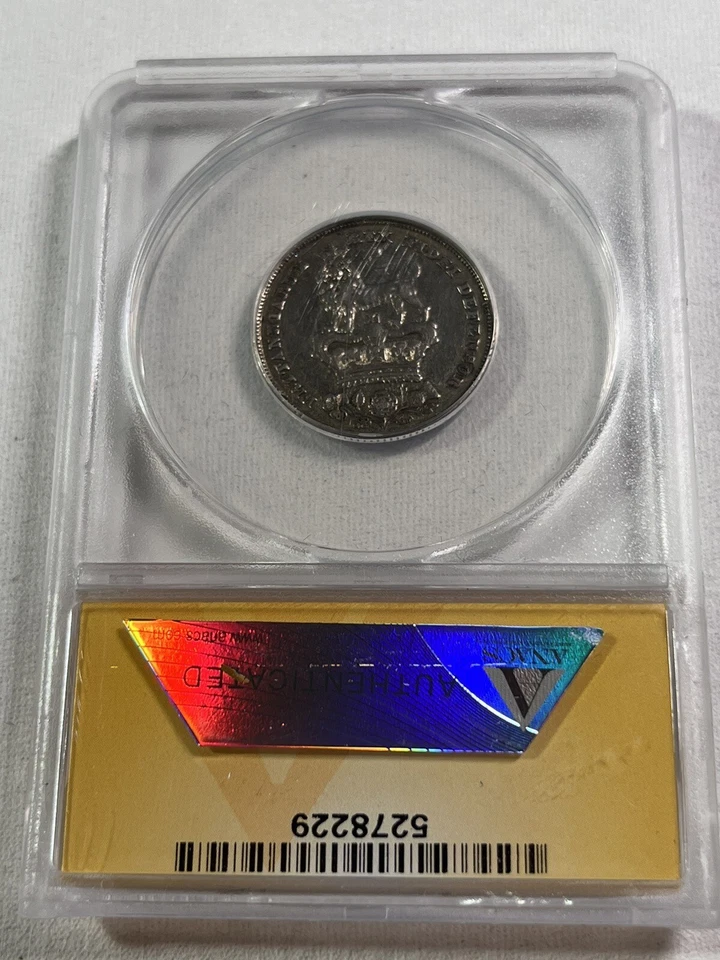 1826 Great Britain 1 Shilling Silver Coin Graded XF 40 by ANACS - Image 4 of 4