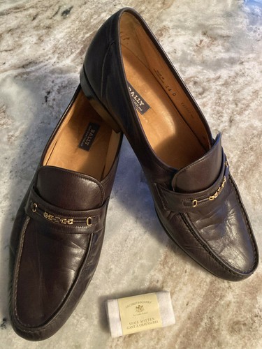 Vintage BALLY Mens Shoes Size 14D Brown 