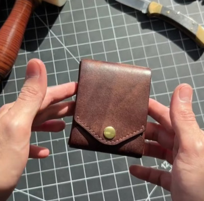 Vintage Handmade Leather Wallet,Multifunctional Handmade Leather Wallet for Men