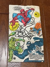 McDonald's Marvel Spiderman Venom Hobgoblin Comic Empty Kids Meal Bag 1994 Vtg