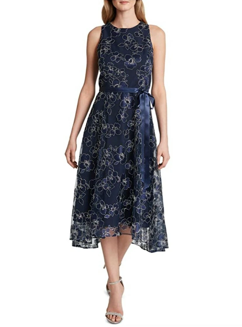 Navy blue 2025 tahari dress