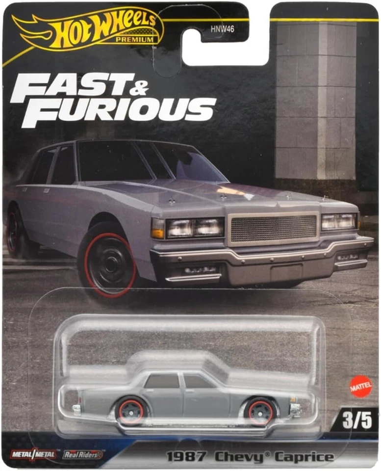 Hot Wheels Fast and Furious - 1987 Chevy Caprice Ride on Toy Minicar HRT98 - Image 4 of 4