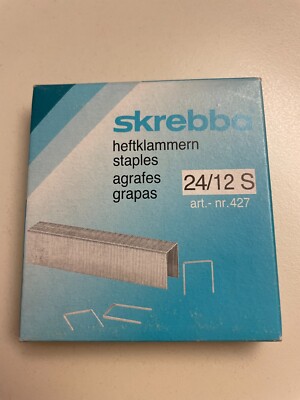 skrebba Heftklammern Stahl 24/12 S im 1000er Pack org/neu