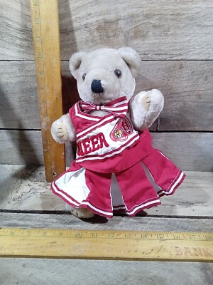 B-A-B~Build-A-Bear Cheerleader Brown Bear Fully Dressed In Red & White