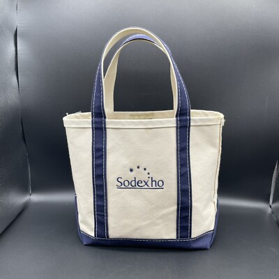 バッグ 90s LLbean Boat and tote Navy Offwhite M s-l400.jpg