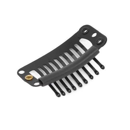 40pcs Wig Clip Set Stainless Steel DIY 9 Teeth Snap Comb Hair Extension Clip AGS - Picture 5 of 21
